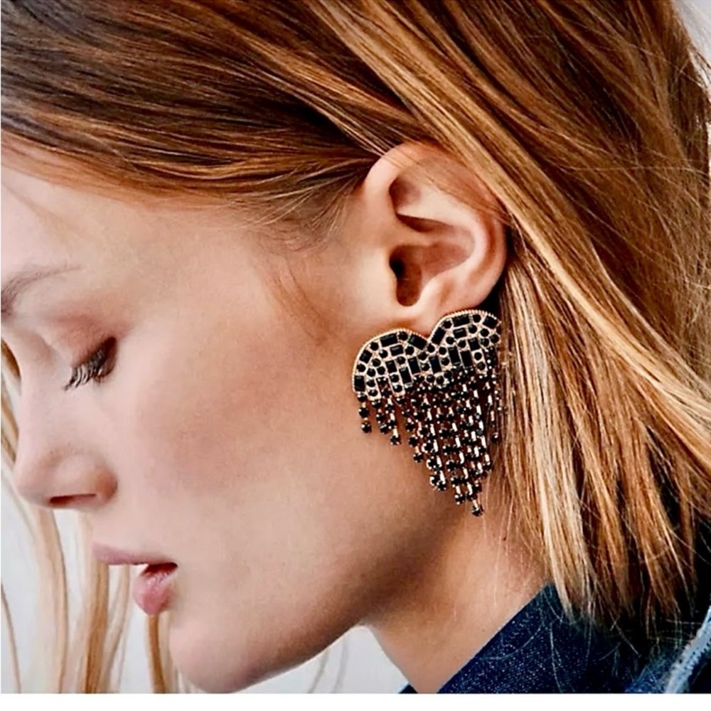 Free People Hearts on Fire Dangle Earrings